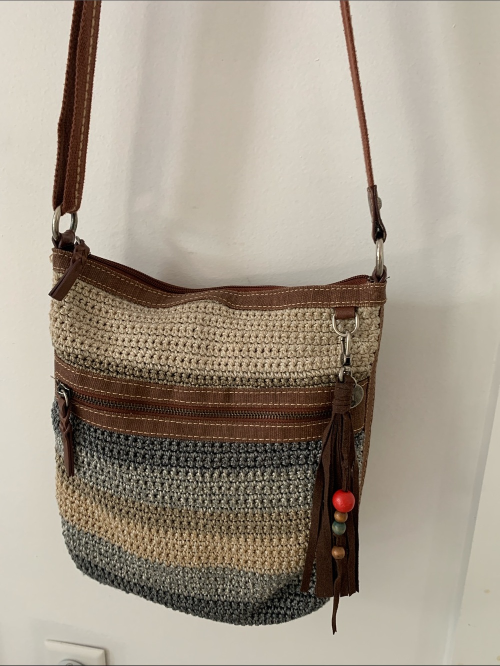 The Sak Brand Woven Crossbody Bag in Like New, Mint Condition